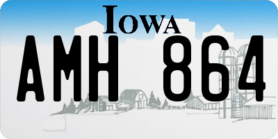 IA license plate AMH864
