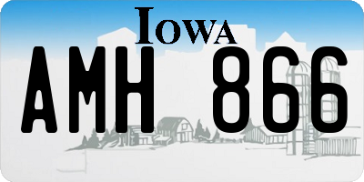 IA license plate AMH866