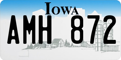 IA license plate AMH872
