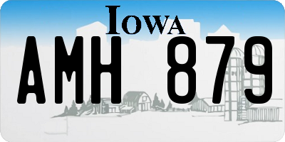 IA license plate AMH879