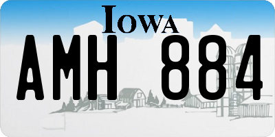 IA license plate AMH884