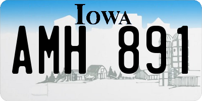 IA license plate AMH891