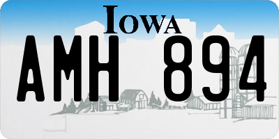 IA license plate AMH894