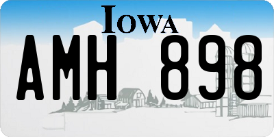 IA license plate AMH898