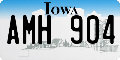 IA license plate AMH904