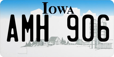 IA license plate AMH906