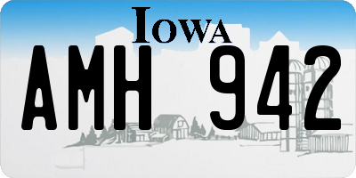 IA license plate AMH942