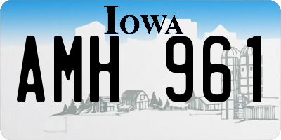 IA license plate AMH961