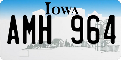 IA license plate AMH964