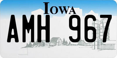 IA license plate AMH967