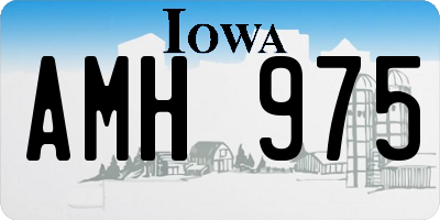 IA license plate AMH975