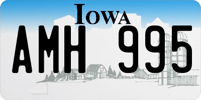 IA license plate AMH995