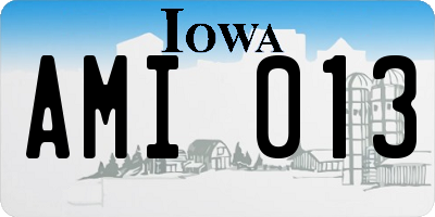 IA license plate AMI013
