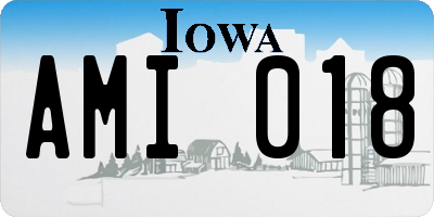 IA license plate AMI018