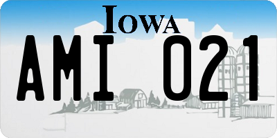 IA license plate AMI021
