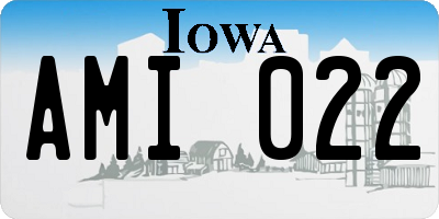 IA license plate AMI022
