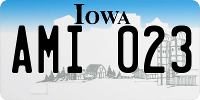 IA license plate AMI023