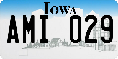 IA license plate AMI029