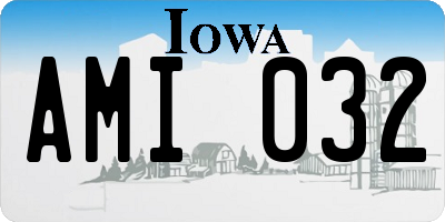 IA license plate AMI032