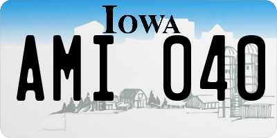 IA license plate AMI040