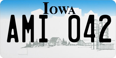 IA license plate AMI042