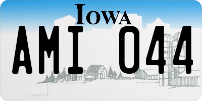 IA license plate AMI044