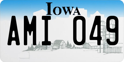 IA license plate AMI049