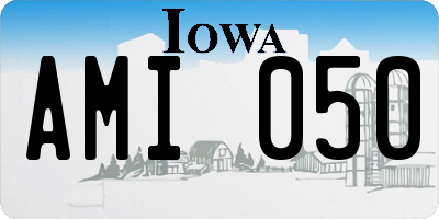 IA license plate AMI050