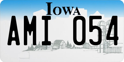IA license plate AMI054