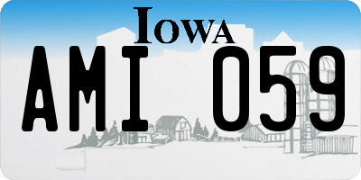 IA license plate AMI059