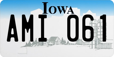 IA license plate AMI061