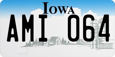 IA license plate AMI064
