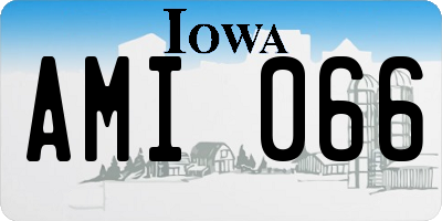 IA license plate AMI066