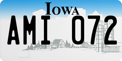 IA license plate AMI072
