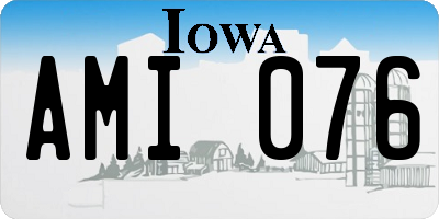 IA license plate AMI076