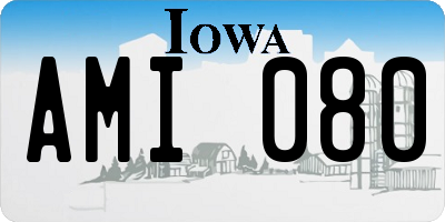 IA license plate AMI080