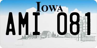 IA license plate AMI081