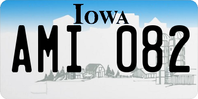 IA license plate AMI082