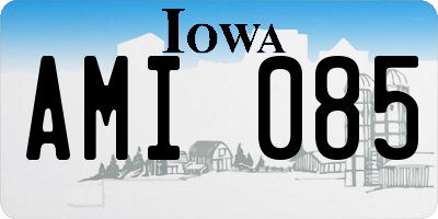 IA license plate AMI085