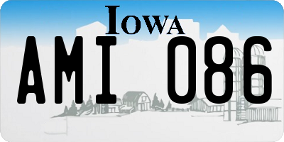 IA license plate AMI086