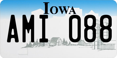 IA license plate AMI088