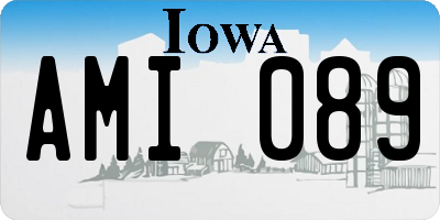 IA license plate AMI089