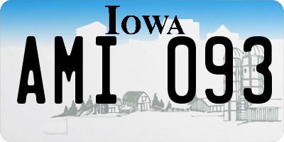 IA license plate AMI093