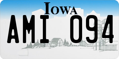 IA license plate AMI094
