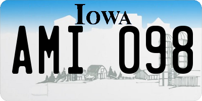 IA license plate AMI098