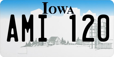 IA license plate AMI120