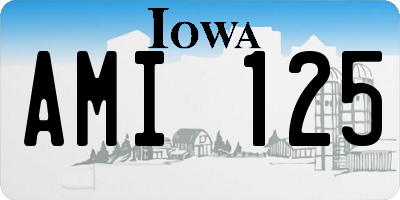 IA license plate AMI125