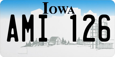 IA license plate AMI126