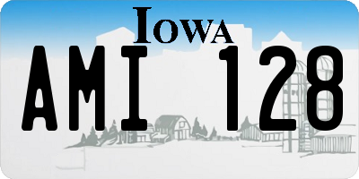 IA license plate AMI128