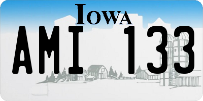 IA license plate AMI133